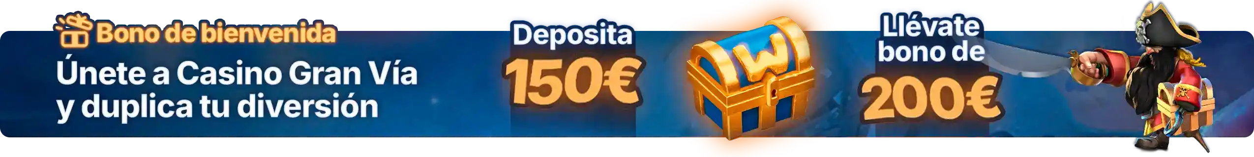 Bonificación exclusiva al ingresar código en Casino Gran Vía: juega sin necesidad de deposito.