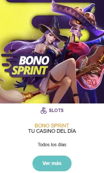 Bono Sprint diario en tragamonedas con personajes animados en Casino Gran Vía.