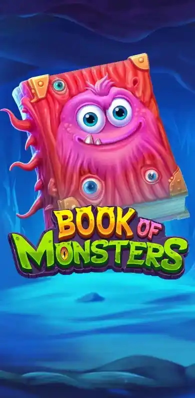 Book of Monsters, tragamoneda con estilo cómico y criaturas extrañas.